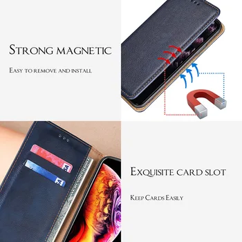 Flip Magnetic din Piele de Caz Pentru iphone de Caz 11 Portofel Capacul de Pe Apple iPhone XR SE 2020 X XS 7 8 6 6S Plus iPhone11 Pro Max Funda