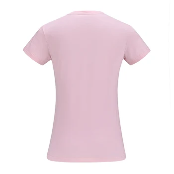 CĂMILĂ în aer liber Casual de Bumbac T-shirt Femei de Vară O-gât Adânc Mare de Imprimare cu mânecă Scurtă Sudoare Respirabil Drumeții Tricou Femei Top