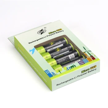 ZNTER 4buc USB Baterie Reîncărcabilă Universală AA 1.5 V 1700mAh baterie Litiu Polimer de Baterii incarcate cu Cablu Micro USB