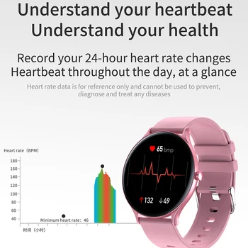 LIGE 2020 Nou Ceas Inteligent Femei Bărbați Rata de Inima de Oxigen din Sange Mesaj de Apel Sport Impermeabil Ecran Tactil Complet de Activitate smartwatch