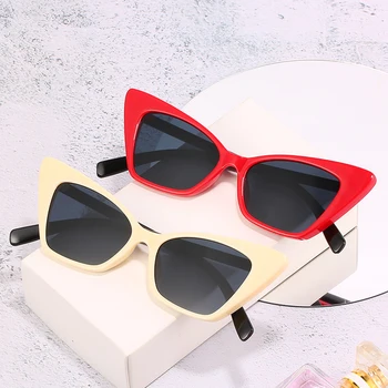 Peekaboo mic ochi de pisica ochelari pentru femei, de culoare bej negru uv400 vintage femei ochelari de soare piața 2021 cadouri pentru crăciun