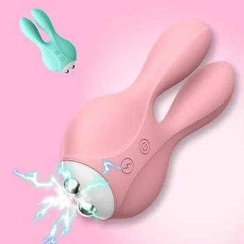 VATINE 12 Frecvența de Sân Stimulator Clitoris Masaj Șoc Electric Rabbit Vibrator Jucărie Sexuală pentru Femei Barbati Vibratoare Ou
