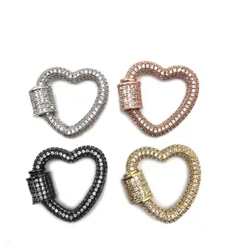 Peixin noi punk stil lux zircon dragoste spirală catarama pandantiv de cupru de luare de bijuterii brățară colier DIY accesorii 8048