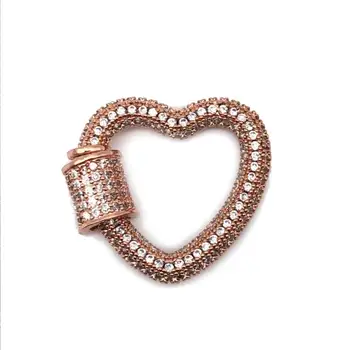 Peixin noi punk stil lux zircon dragoste spirală catarama pandantiv de cupru de luare de bijuterii brățară colier DIY accesorii