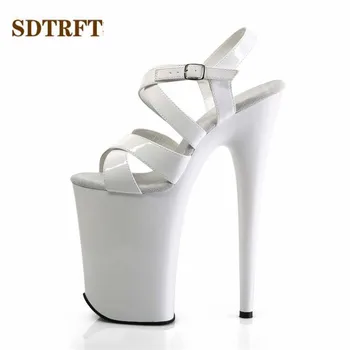 SDTRFT zapatos mujer 9 inch Fetish Sandale 23cm tocuri subtiri Pompe de platforma femei de Mers pe jos Show Artefact Model de Pantofi cu toc înalt