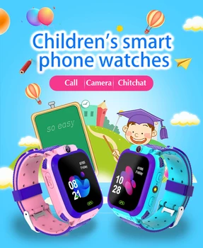 Battiphee Copii Smartwatch Q12 LBS Locație SIM Card Acceptat Copil Inteligent Uita-te la Copii SOS Call Tracker AntiLost SOS Cu Camera
