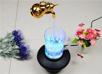 Magic Tap lumini cadou de sărbători magice pline de culoare, fierbător lumini de coloană de apă lampă;magic ceainic;led fierbător 8110