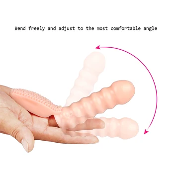 Degetul Vibratoare Masaj Stimulator de Deget Maneca vibrator de masaj corp Adult Produsului Masina de Silicon Femei Jucării Pentru Cupluri