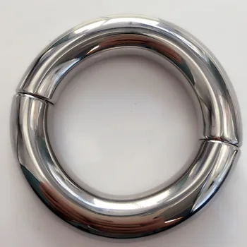 Din oțel inoxidabil, bile magnetice targă metal cockring scrot sclavie penis întârziere inel inel de sex masculin dispozitiv de castitate pentru bărbați jucarii sexuale 8173