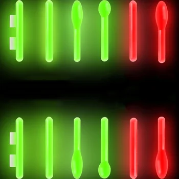50packs/lot Rosu/Galben bastoane de Lumină Clip Pe Luminoasă Lightstick Float Bobber Glow Stick Pescuit de Noapte accesorii A355 81917