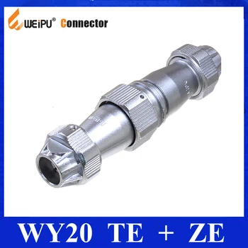 Original Weipu Conector WY20 TE + ZE 2 3 4 5 7 9 12 Pin-TE de sex Masculin de Prindere Cablu Plug ZE de sex Feminin În-linie de Prindere Cablu Priza