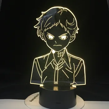 Manga japoneză Promis Neverland Desene animate Figura Led Lumina de Noapte pentru Acasă Decor Camera Copii Copil Veioza de pe Noptieră Lampa de Birou