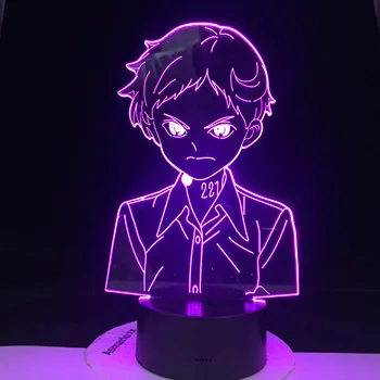 Manga japoneză Promis Neverland Desene animate Figura Led Lumina de Noapte pentru Acasă Decor Camera Copii Copil Veioza de pe Noptieră Lampa de Birou
