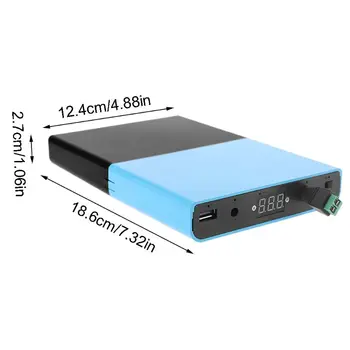 QC 3.0 USB DC 12V-24V Ieșire Reglabilă 12x 18650 Baterii DIY Power Bank Cutie pentru Laptop Telefon Mobil Router Tableta LED