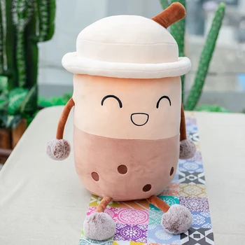 25-60CM Moale și Drăguț Bubble Ceașcă de Ceai Perna Bere Jucărie de Pluș Umplut Căptușit Copii Cadou Creativ Ceai Lapte Perna