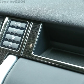 Din Oțel Inoxidabil Periat Auto Interior Copilot Decor Forma De U, Forma Cadru Trim Accesorii Auto Pentru Land Rover Discovery Sport