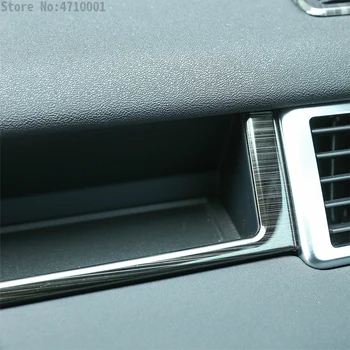 Din Oțel Inoxidabil Periat Auto Interior Copilot Decor Forma De U, Forma Cadru Trim Accesorii Auto Pentru Land Rover Discovery Sport