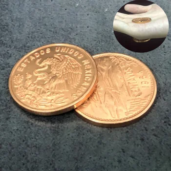 Magnetic Mexican 20 Centavo Coin (Super-Puternic, 2.86 cm, Cupru) Trucuri de Magie de Aproape Magia Monedă Apare Magie Truc elemente de Recuzită 825