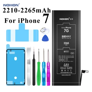 Nohon 2265mAh Baterie Pentru Apple iPhone 7 7G iPhone7 am Phone 7 Baterii de Înlocuire Telefon Li-polimer Bateria +Instrumente Pentru iPhone 7