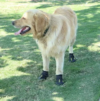 4buc/ Lot Câine Pantofi Sport în aer liber Proteja Impermeabil Reflectorizant Anti-alunecare Mare Companie Pantofi de Cauciuc Câini Cizme Încălțăminte Papuceii