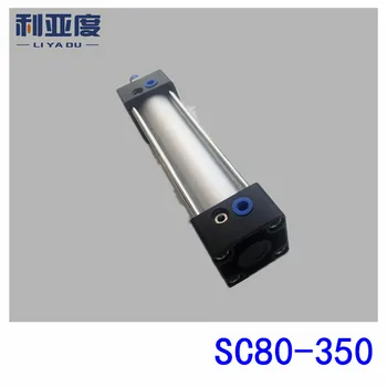 SC80*350 Tija din aliaj de aluminiu standard, cilindru SC80X350 componente pneumatice 80mm Teava 350mm accident vascular Cerebral