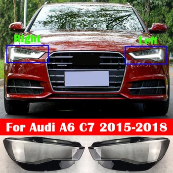 Pentru Audi A6 C7-2018 Totul Nou Față Faruri De Sticlă Transparentă Obiectiv Nuanta Shell Auto Lumina Lămpii Lampcover Acopere Capul