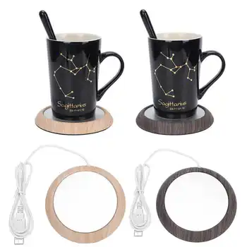 USB Alimentat Cana de Cafea Ceașcă Cald pentru Biroul de Acasă Lapte, Ceai, Apă Tampon de Încălzire Temperatură Constantă Menține Băutura Caldă Cani Coaster