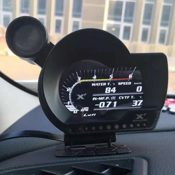 Turbo boost, presiune ulei indicator de temperatura pentru masina de Afr RPM Combustibil Viteza EXT Ulei Metru LUFI XF Versiunea în limba engleză OBD2 Plug digital