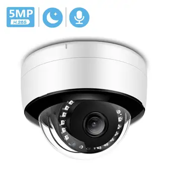 5MP Dome IP de Interior Ai Omului de Alertă 3MP POE 48V Securitate CCTV aparat de Fotografiat Viziune de Noapte IR Audio ONVIF P2P HD de 1080P prin Cablu Cameră