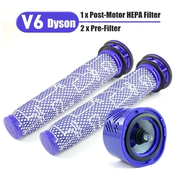 3pcs/Set Pre & Post-Motor Filtru HEPA Kit Pentru Dyson V6 DC59 Aspirator Piese se Potrivesc Parte DY-96674101 & DY-96566101 Accesorii