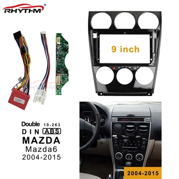 9 Inch Auto 2din Fascia Fire de Bord Controlul CANBUS Munca Pentru Mazda 6 2004-Stereo Panou de Bord de Instalare Din Dublu DVD Cadru