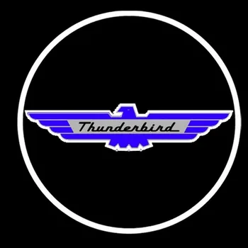 2 buc Thunderbird Logo-ul cu LED-uri Auto Wireless Laser de Proiectie bun venit Lumina Portiera Lumina 6000K