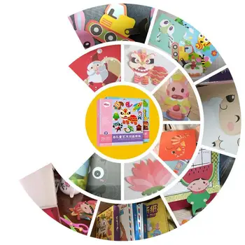 100 Buc/set Copii Desene animate Animale de Culoare de Hârtie Pliere Și Tăiere DIY Jucării Educative Pentru Copii Creative de Arte Și Meserii Cadouri
