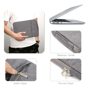 Oppselve Impermeabil Geanta de Laptop 11 12 13 15 15.6 inch Caz Pentru MacBook Air Pro Mac Book Computer Tesatura Maneca Capac Accesorii