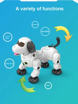 2021 Noi RC Vorbind Inteligent Câine Robot Sing & Dance Interactive, Cățeluș animalele de Companie Câine Robot de Voce de la Distanță de Control Inteligent Jucărie Pentru Copii 85001