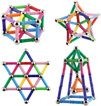 103/206PCS Magnetice Blocuri Triunghi Pătrat Cărămizi Magnetic Designer de Jucării de Construcție Pentru Copii, Cadou Jucarii Educative Pentru Copii