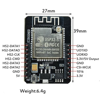 ESP32-CAM WiFi + Bluetooth Module Modulul Camerei ESP32 Serial La WiFi ESP32 CAM placă de Dezvoltare Cu OV2640 Modul Camera