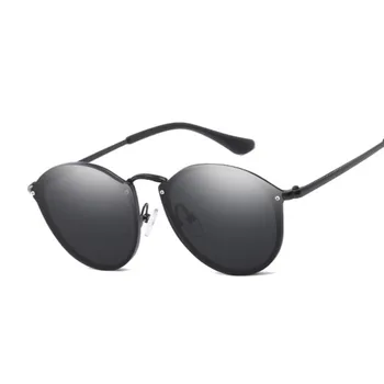 Trend Oval ochelari de Soare Elegante Femei de Lux de Brand Designer de Drăguț fără rame, Ochelari de Soare Retro Ochelari de Înaltă Calitate Oculos UV400