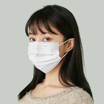 50pcs Masca de Unică folosință Nonwove 3 Straturi Straturi Mască cu Filtru gura mască filtru de siguranță Respirabil măști de Protecție În Stoc