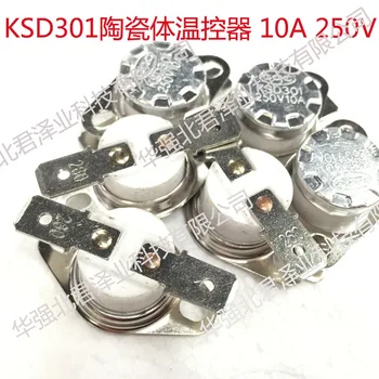 5pcs/Ceramica Temperatura comutator de control KSD301 260 grade Normal închis 10A/250V Termostat de Temperatură comutator