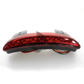Noua Motocicletă Roșie, Lentilă Aripa Spate Edge LED Coada + Lumina de Semnalizare se Potriveste Pentru 2004-2013 Harley Sportster XL883 1200 48 Personalizate