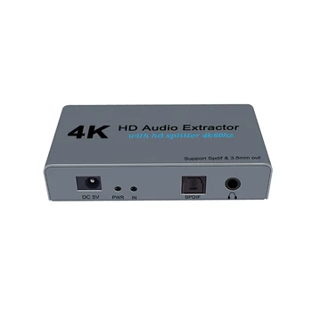 4Kx2K Switcher Porturi HDMI1x2 (1 DIN 2 ) Switch HDMI Suporta 1080P pentru Proiector cu spdif si 3.5 mm audio extractor