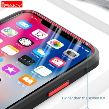 IPAKY pentru iPhone 12 Caz Chei Colorate Silicon Acrilic Hibrid pentru iPhone 12 Mini Transparent Caz pentru iPhone 11 12 Pro MAX Cazul