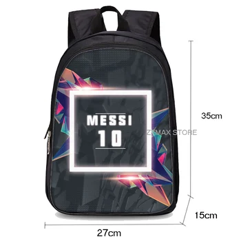 New sosire Barcelona Argentina Messi de Imprimare 3d de Fotbal Rucsaci Om Femeile Cadou de Craciun Pentru Adolescenti Fotbal mochila escolar 870