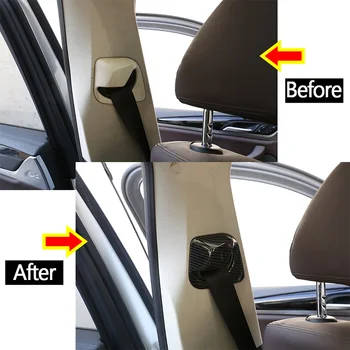 Pentru BMW X3 G01 2018 2019 2020 Auto Interior ABS, Fibra de Carbon din Față a Centurii de Siguranță Acoperire Cadru Trim Accesorii
