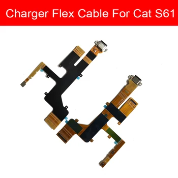 USB de Încărcare Jack Port Conector de Bord Pentru Pisica S61 Usb Încărcător de Bord Flex Cablu Panglică Telefon Înlocuirea Pieselor de schimb