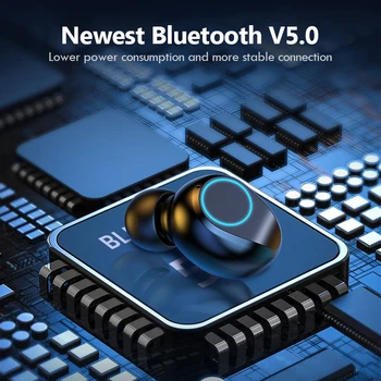 Fără fir Bluetooth Casti cu Microfon Sport rezistent la apa Căști fără Fir, Căști Touch Control Muzică în Căști Pentru Telefon