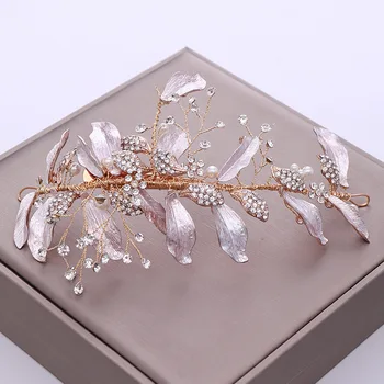 Mireasa de susținere nou frunze de cristal rochie de mireasa accesorii