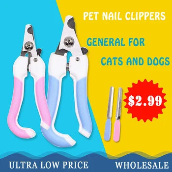 Animale de Companie profesional Unghiera Pisică Câine din Oțel Inoxidabil cu Două culoare de Economisire de Muncă Unghiera Convenabil Frumusete Livrările de Curățare