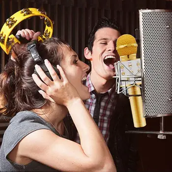 Copii, Karaoke Microfon de Jucărie fără Fir Bluetooth Microfon Handheld Portabil KTV Cântând Karaoke Dispozitiv Audio Player